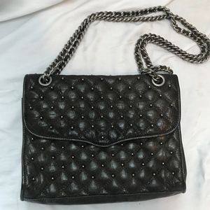 Rebecca Minkoff - Charcoal Quilted Front Flap Bag